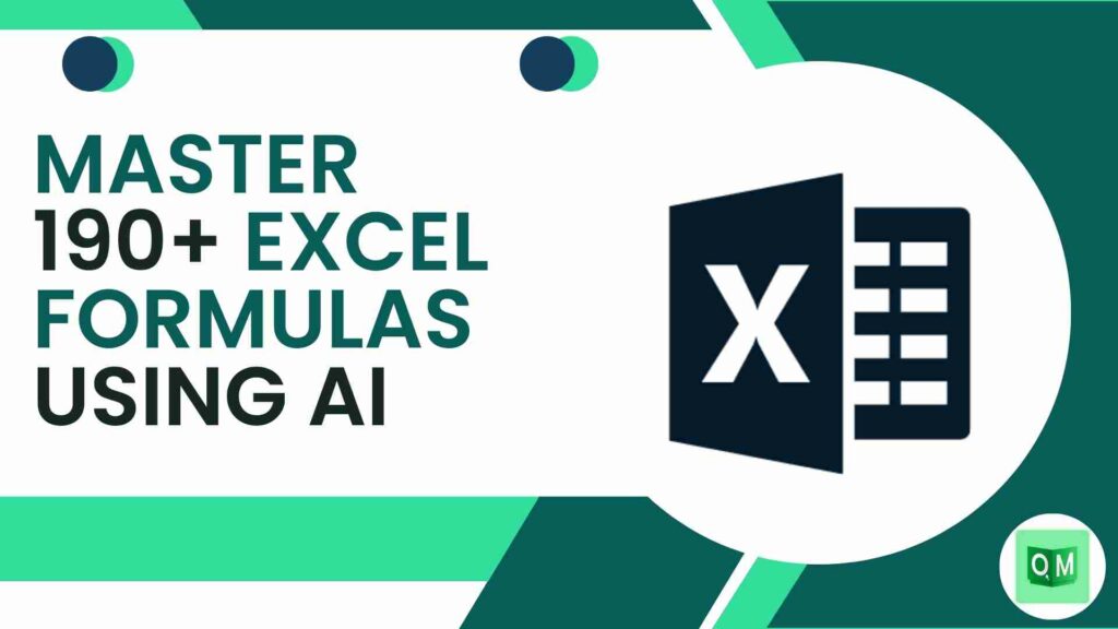 Master 190+ Excel Formulas using AI